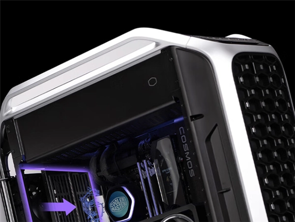 酷冷至尊COSMOSAlpha机箱首次发布售价3499元：采用曲面铝合金框架与钢化玻璃面板