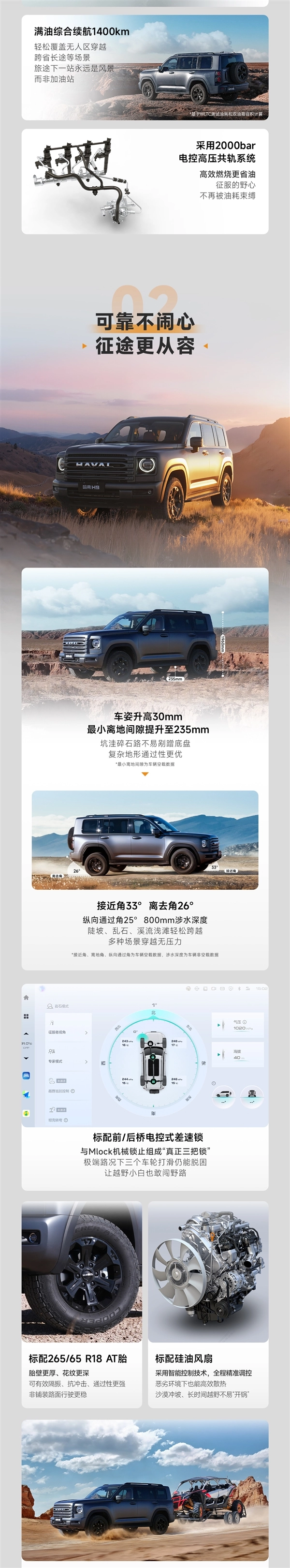 自带AT轮胎、涉水深度800毫米！哈弗H9穿越版已上市，限时价格23.29万元