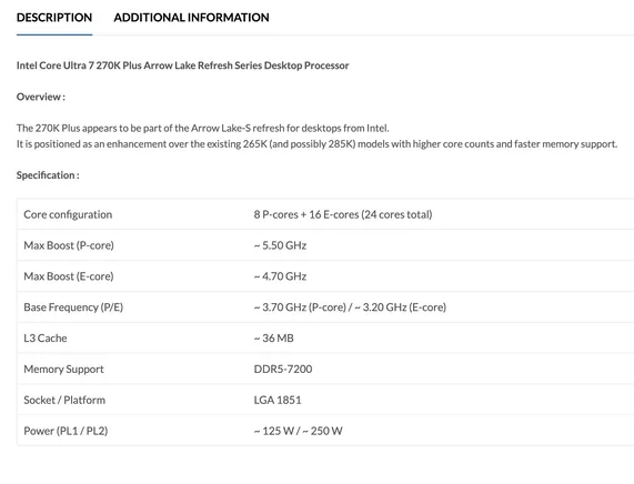 Intel酷睿Ultra9290K/270KPlus桌面级CPU双双亮相！核心数量更多，频率表现更出色[多图]