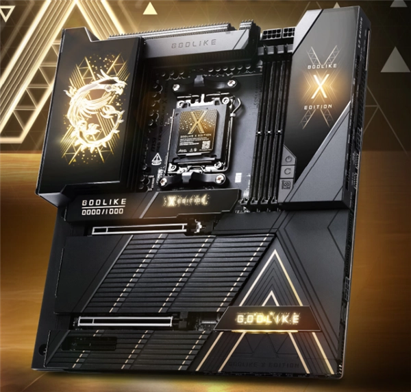 微星推出十周年限定款MEGX870EGODLIKEXEDITION超神主板，全球仅限量1000片！