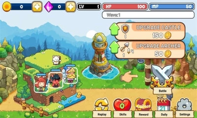 城堡防御迎战浪潮游戏