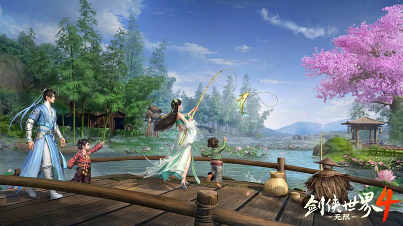 江湖惬意时刻！西山居新作《剑侠世界4：无限》休闲“摸鱼系统”正式揭晓