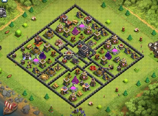 部落冲突9本最厉害的布局