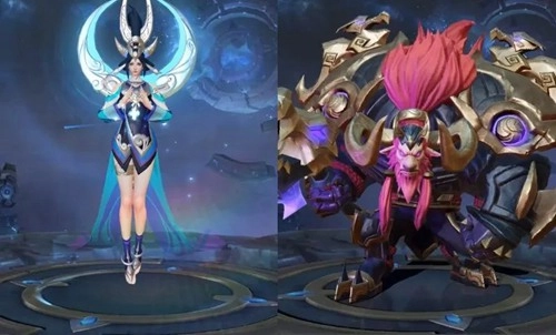 王者荣耀两款全新勇者皮肤特效抢先看女娲荣耀战令皮肤即将登场