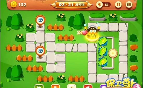 保卫萝卜3公园关卡第42关的图文通关指南