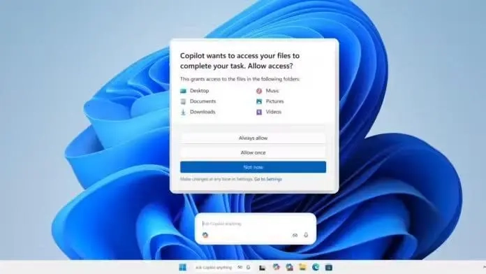 微软方面已明确：Win11系统中的AI智能体在访问用户文件之前，会事先向用户请求许可