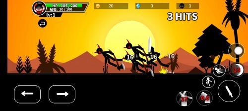 火柴人决斗四人版图1