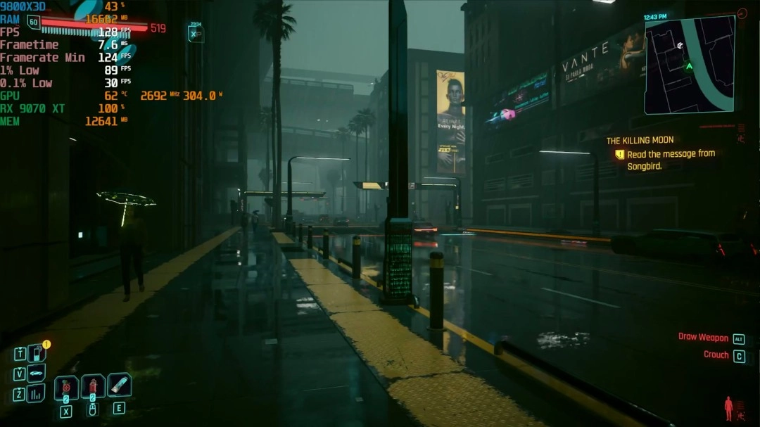 《赛博朋克2077》FSRRedstone测试：画质获得显著提升