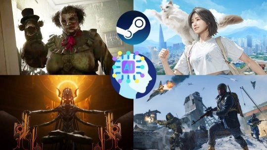 Steam平台上运用AI技术开发的游戏，其创收总额已突破6.6亿美元