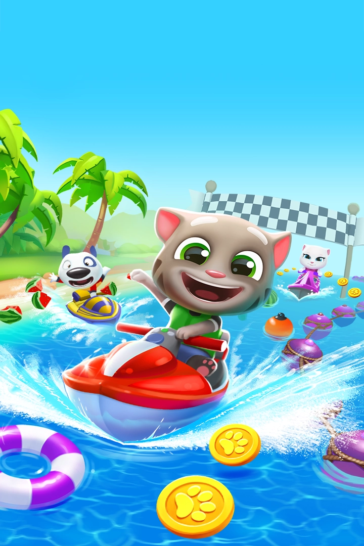 汤姆猫的摩托艇官方正版图3