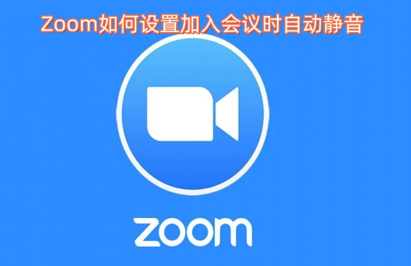 如何在Zoom里设置加入会议时自动静音