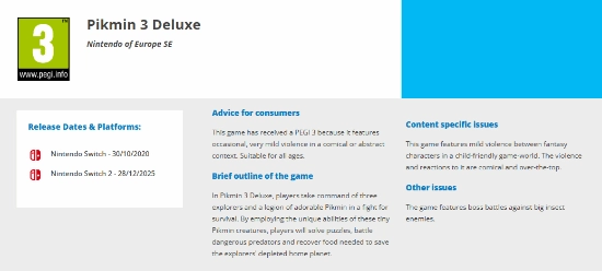 NS2将迎大量免费游戏更新的消息曝光！《皮克敏3豪华版》打头阵