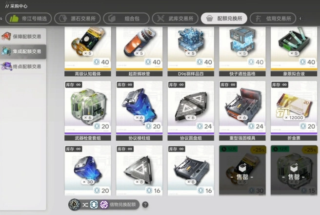 明日方舟终末地配额兑换所交易实用指南