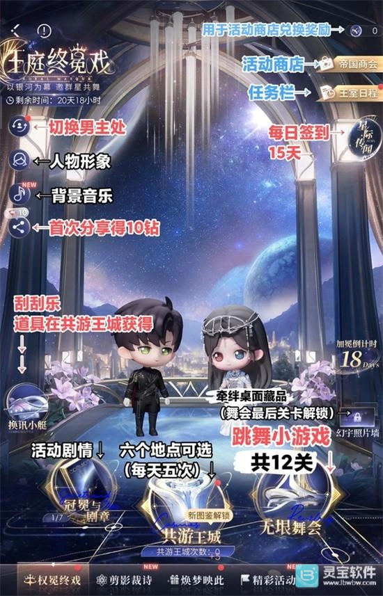 恋与深空王庭终冕戏怎么玩？这份活动攻略请收好