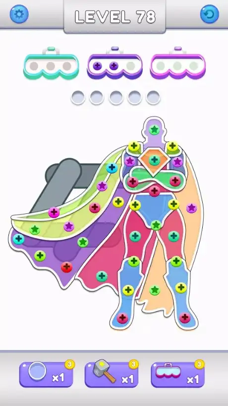 拧开排序和合并拼图(UnScrew Sort and Merge Puzzle)