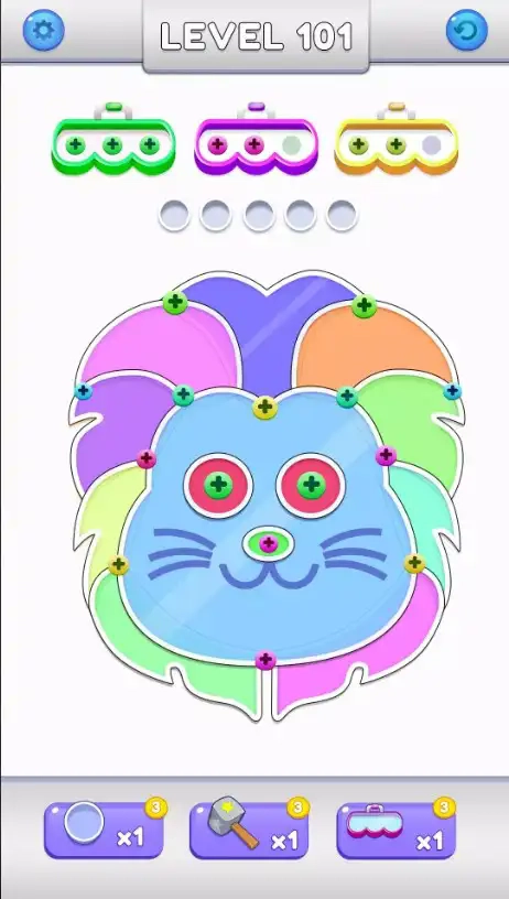 拧开排序和合并拼图(UnScrew Sort and Merge Puzzle)