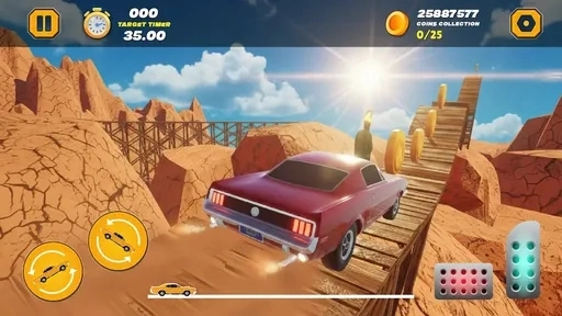 3D极限汽车特技(Impossible Car Stunt Game 3D)游戏最新版