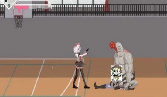 白毛少女大战僵尸图3