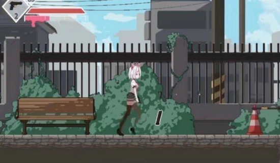 白毛少女大战僵尸图2