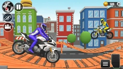 儿童摩托车特技比赛(Kids Motorbike Stunt Race Game)手游直装版