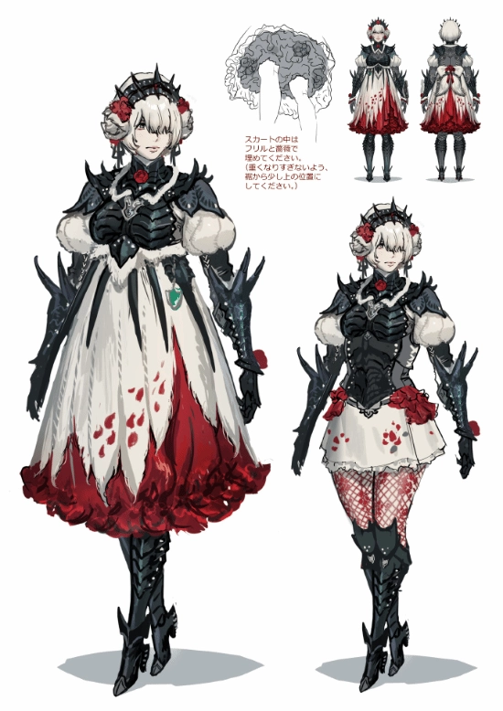 《怪物猎人：荒野》披露刺花蜘蛛防具设定：细节处尽显华丽质感，裙底还点缀着蔷薇设计