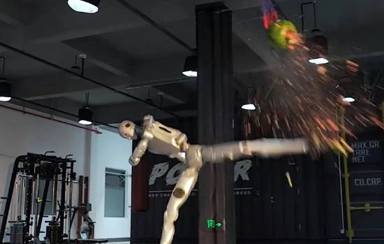 宇树机器人空中回旋踢西瓜网友感慨：终结者快照进现实了