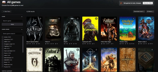 N站MOD单日下载量刷新历史纪录，达到3500万次，老滚5的贡献占比超过一半