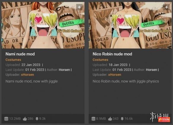 海贼王时光旅诗娜美&妮可·罗宾全清凉福利mod发布!