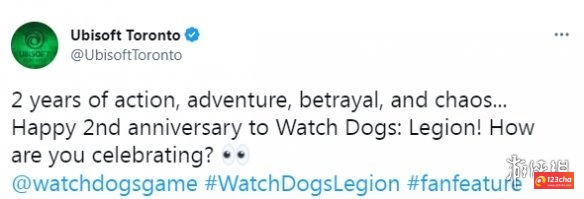 育碧庆祝《看门狗：军团》两周年 大量玩家发泄不满