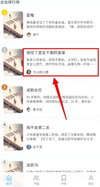 米瑞文学夜间模式界面