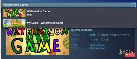 西瓜游戏staem叫什么