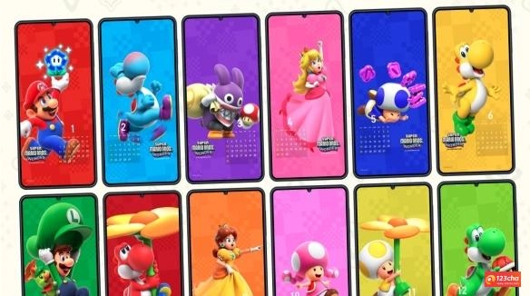 《超级马里奥兄弟：惊奇》官网更新2024年日历壁纸！