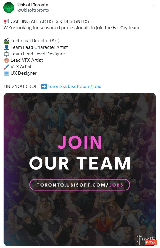招聘信息暗示育碧多伦多工作室正开发《孤岛惊魂》新作 《孤岛惊魂》系列新作消息 育碧《孤岛惊魂7》消息