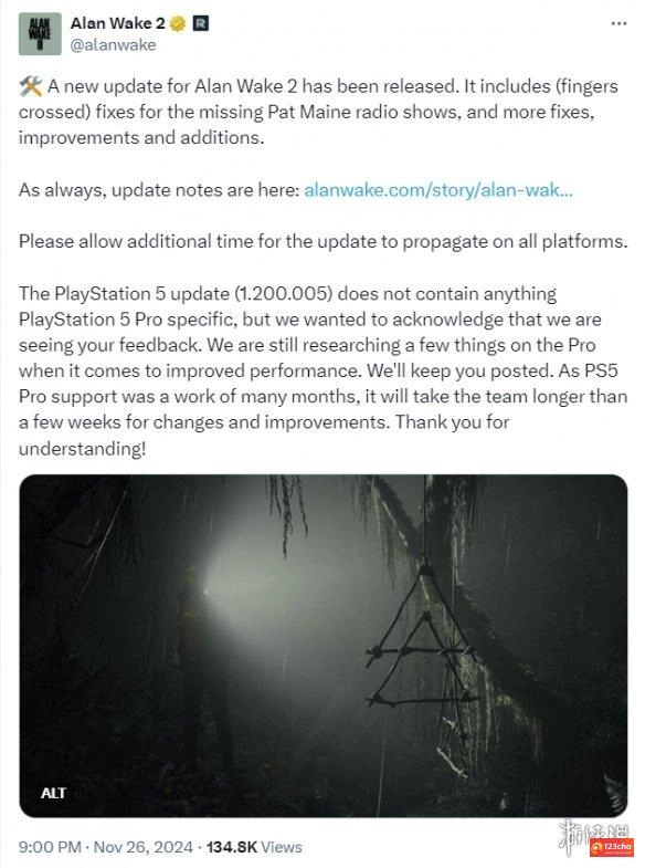 《心灵杀手2》开发商需要更长时间完善对PS5 Pro支持