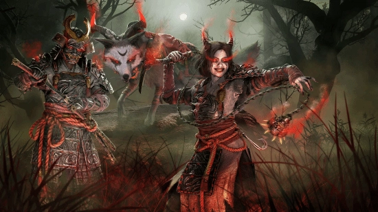 《刺客信条：影》幽冥之影套装形象展示