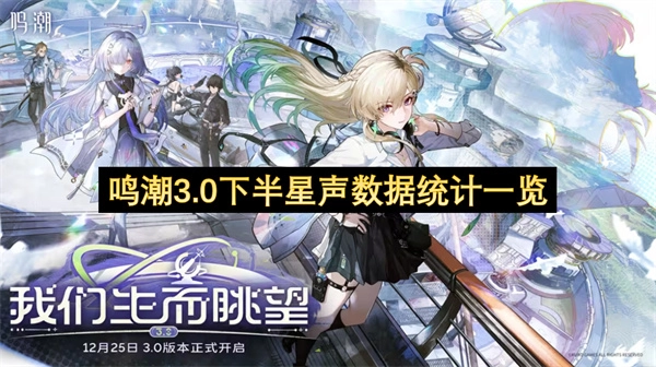 鸣潮3.0版本下半段星声数据统计汇总