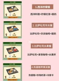 创意咖啡店物语里都包含哪些套餐呢