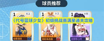 代号篮球少女初级挑战赛通关攻略是什么