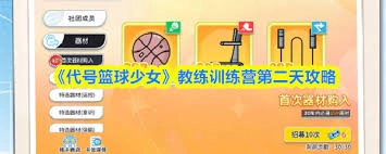 代号篮球少女教练训练营第二天的通关方法是什么