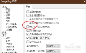怎样配置Everything以支持多个窗口同时运行