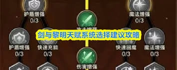 剑与黎明天赋系统该如何选择