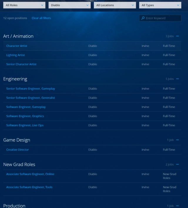 暴雪招聘信息流出，《暗黑破坏神4》终于要和玩家见面了
