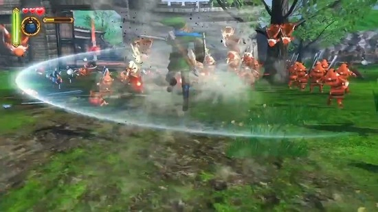 塞尔达无双里的公主挥剑搏杀，尽显英勇本色