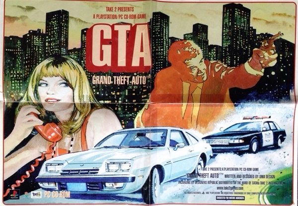 GTA90年代主题海报流出满溢美式风情
