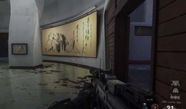 使命召唤11：高级战争地图展示附李白经典诗句