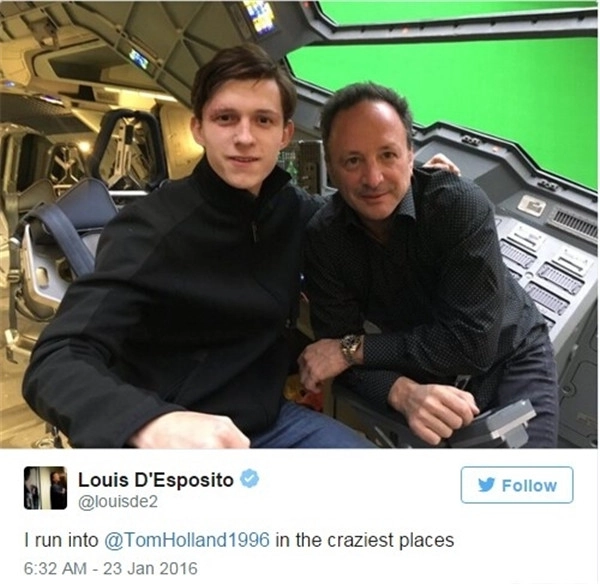 《美国队长3：内战》片场曝光新照蜘蛛侠现身昆式战斗机内部！