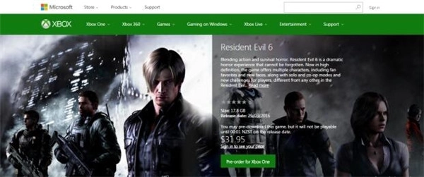 你的存储空间还充足吗？《生化危机6》重制版的大小达到了17.8GB之多