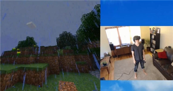 《我的世界》VR版本演示：每一块砖瓦都由你亲手搭建