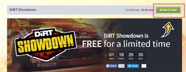 竞速游戏《尘埃：决战》开启限时免费活动，大家抓紧时间去领取！