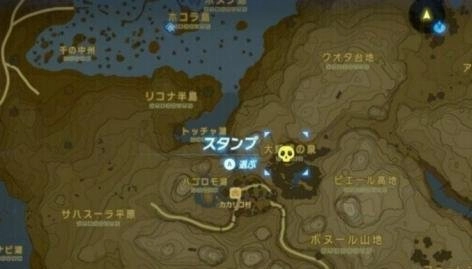 塞尔达传说旷野之息四大妖精之泉位置图示